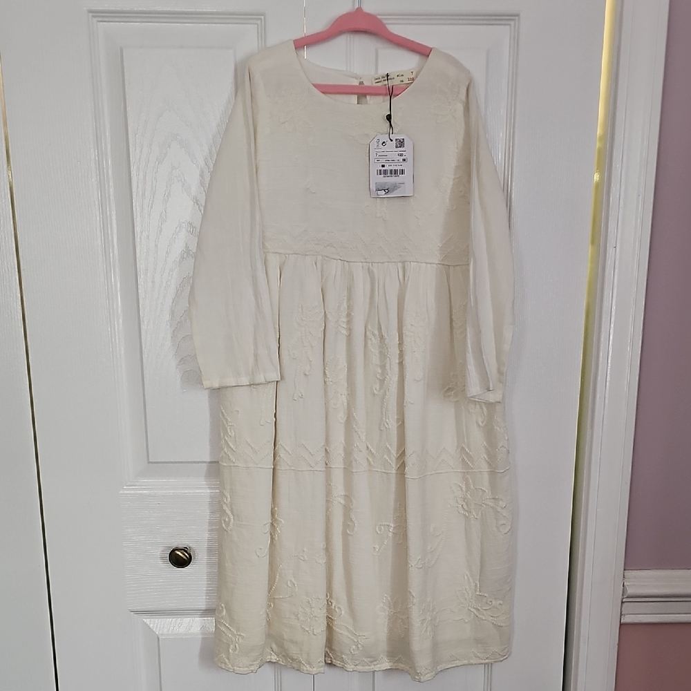 Elegant Cream Kids Dress